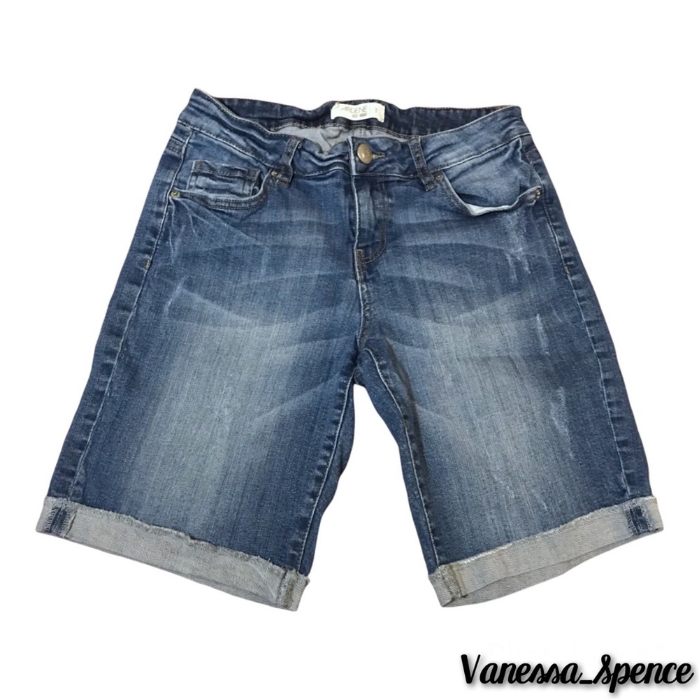 Ardene Stretch Denim Distressed Jean Shorts